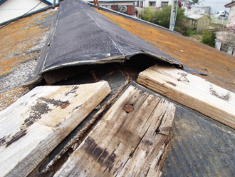 大棟との寄り合い部分