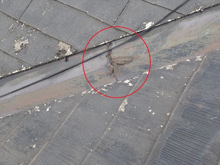 谷板金の経年劣化