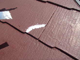 乾燥後表面を均す