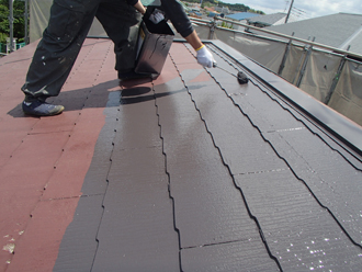 仕上げ塗装１回目