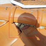 瓦落下に伴う下地の露出