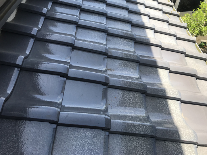 瓦の交換、竣工