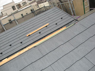 コロニアルグラッサを葺き終えたところ