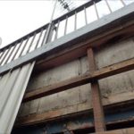 船橋市飯山満町　外壁が剥がれてしまった状態