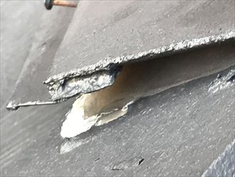 棟板金の浮き