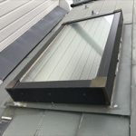 天窓周辺の板金確認