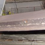 棟板金剥がれてる