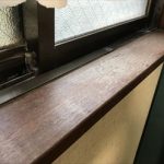 サッシ枠からの雨漏り