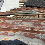 トタン屋根の飛散