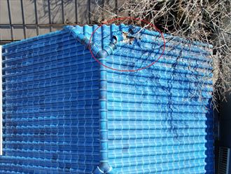 真上からのドローン撮影