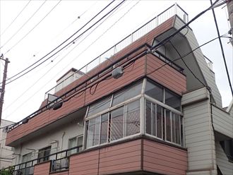 板橋区前野町で3階ビルの雨漏り点検