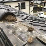 棟瓦の崩壊
