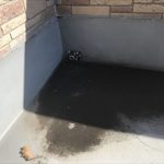 防水層のゴミ詰まり