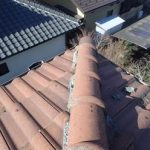 棟瓦のずれ込み
