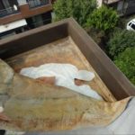 袖ケ浦市福王台　シート防水の剥がれ