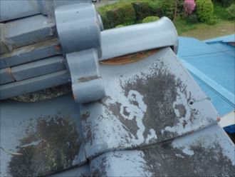 木更津市　漆喰の剥がれ