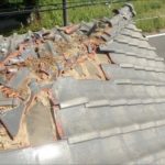 木更津市　棟瓦の崩れ