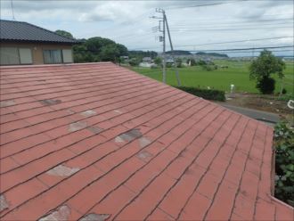 木更津市　塗料の剥がれ