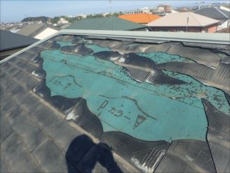 君津市　化粧スレートの剥がれ