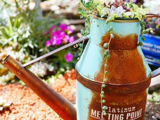 ブリキじょうろ錆び