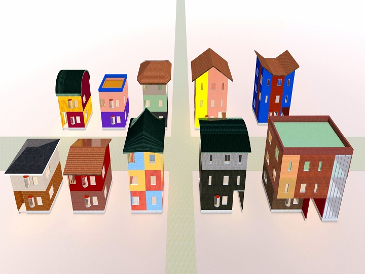 街並みイラスト