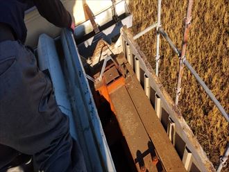 君津市　折板屋根取り外し