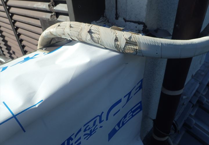 千葉市　笠木への防水紙