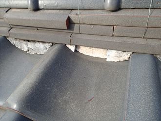千葉市花見川区　瓦のズレ