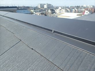 木更津市　屋根側へのビス固定