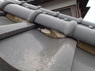 千葉市稲毛区　漆喰の浮き