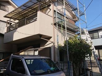 荷揚げ用足場仮設