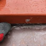 瓦棒側面のシーリング