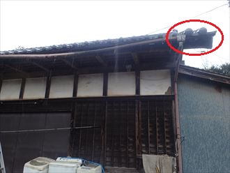 佐倉市　雨樋の欠損