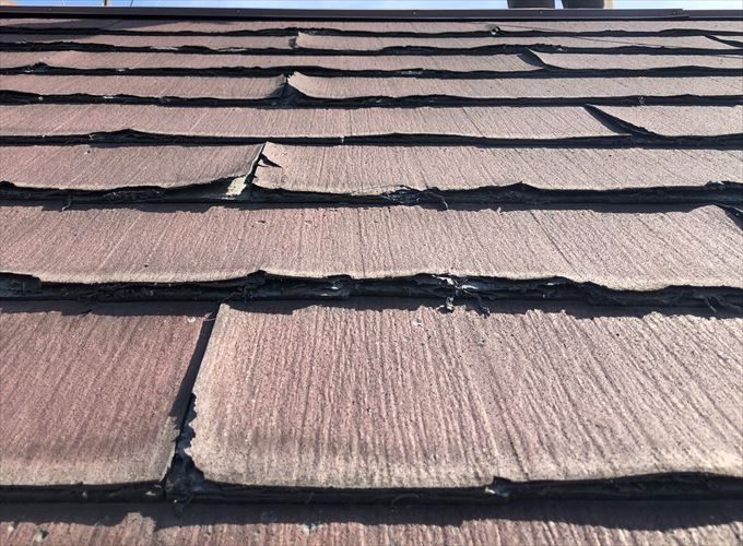 ミルフィーユのような剥がれ