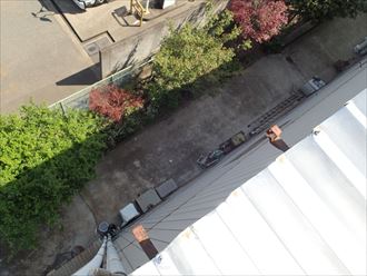 八街市　雨樋の欠損