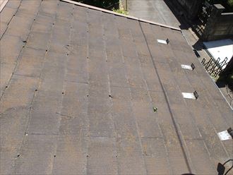 千葉市若葉区　屋根のひび割れ確認