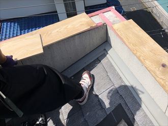 下地合板取り付け