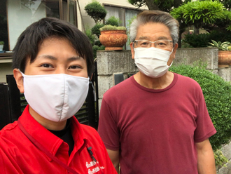 工事後お客様の写真