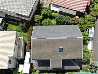 屋根ドローン撮影