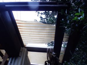 破損した波板ポリカ