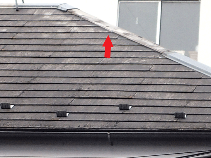 棟板金飛散ほかスレート浮き