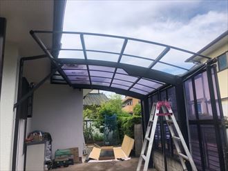 既存平板の撤去