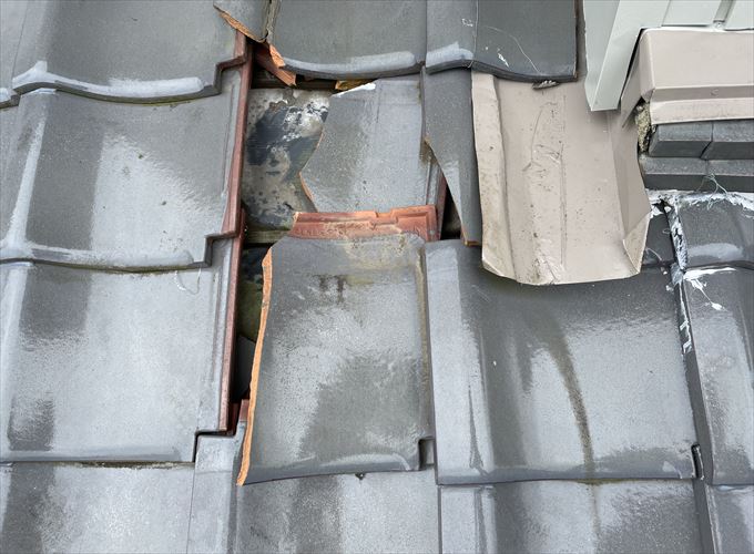 平瓦の破損