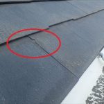 木更津市　屋根材の剥離