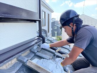 南蛮漆喰詰直し