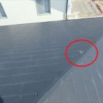 木更津市　屋根材の剥がれ