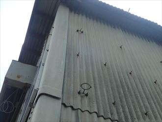 四街道市　竪樋の欠損