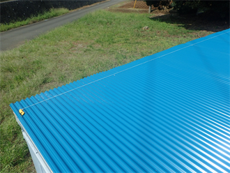 木更津市　屋根材の設置