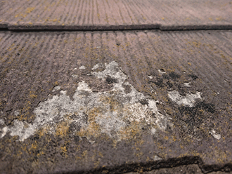 素地が見えている