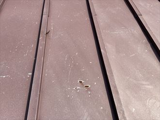 屋根材表面のサビ